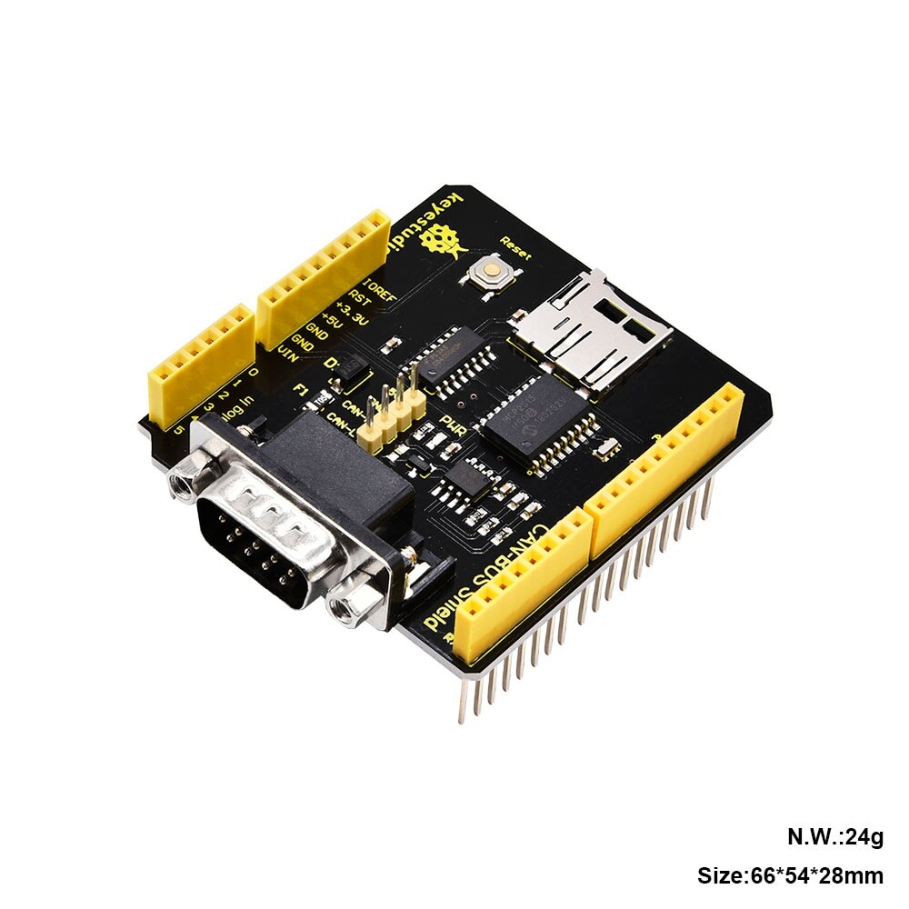 Keyestudio CAN-BUS-skærm MCP2551 Chip til Arduino UNO R3 med SD-stik