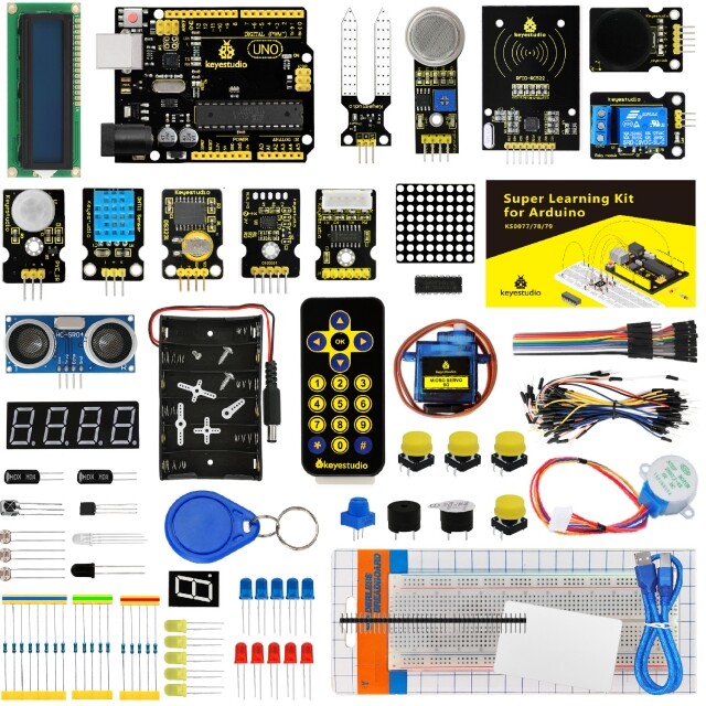 Keyestudio Super Starter Learning Kit for Arduino Education (med Uno R3-kort)