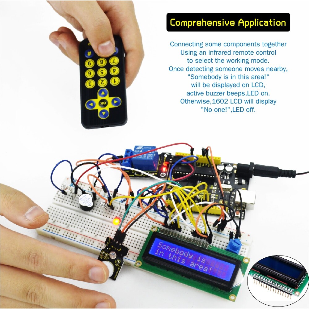 Keyestudio Super Starter Learning Kit for Arduino Education (med Uno R3-kort)