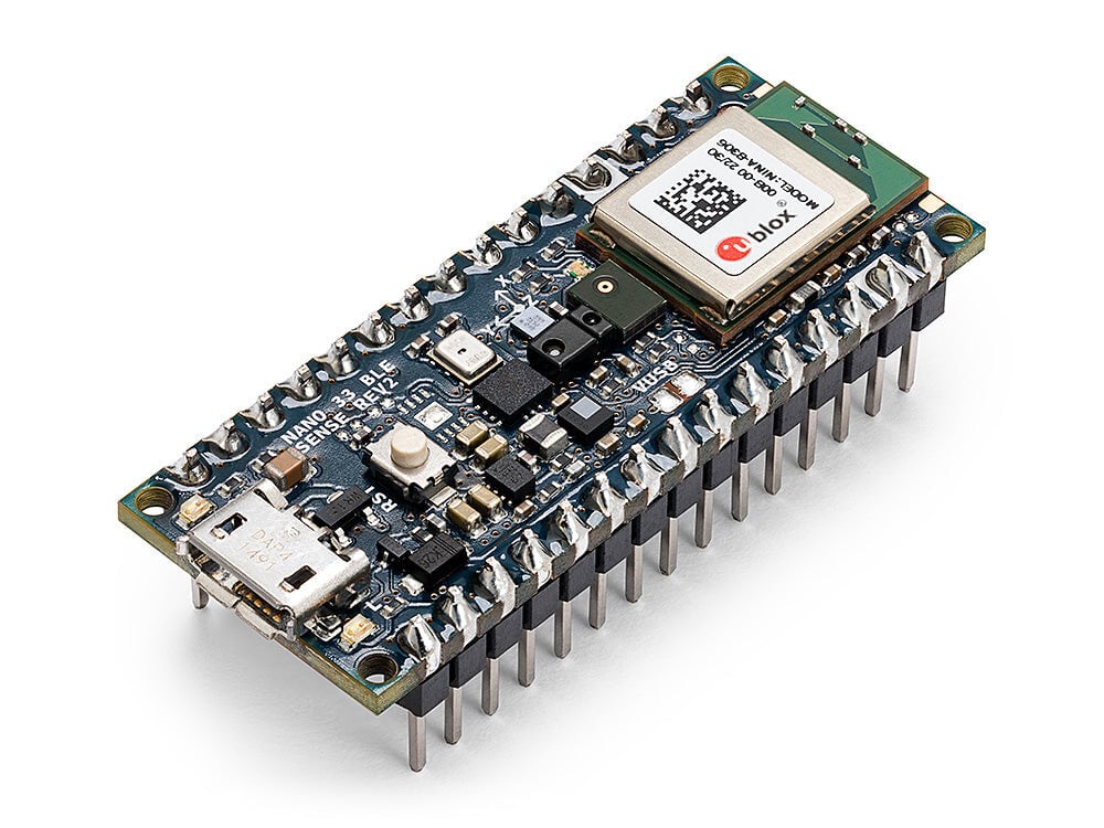 Arduino® Nano 33 BLE Sense Rev2 med header