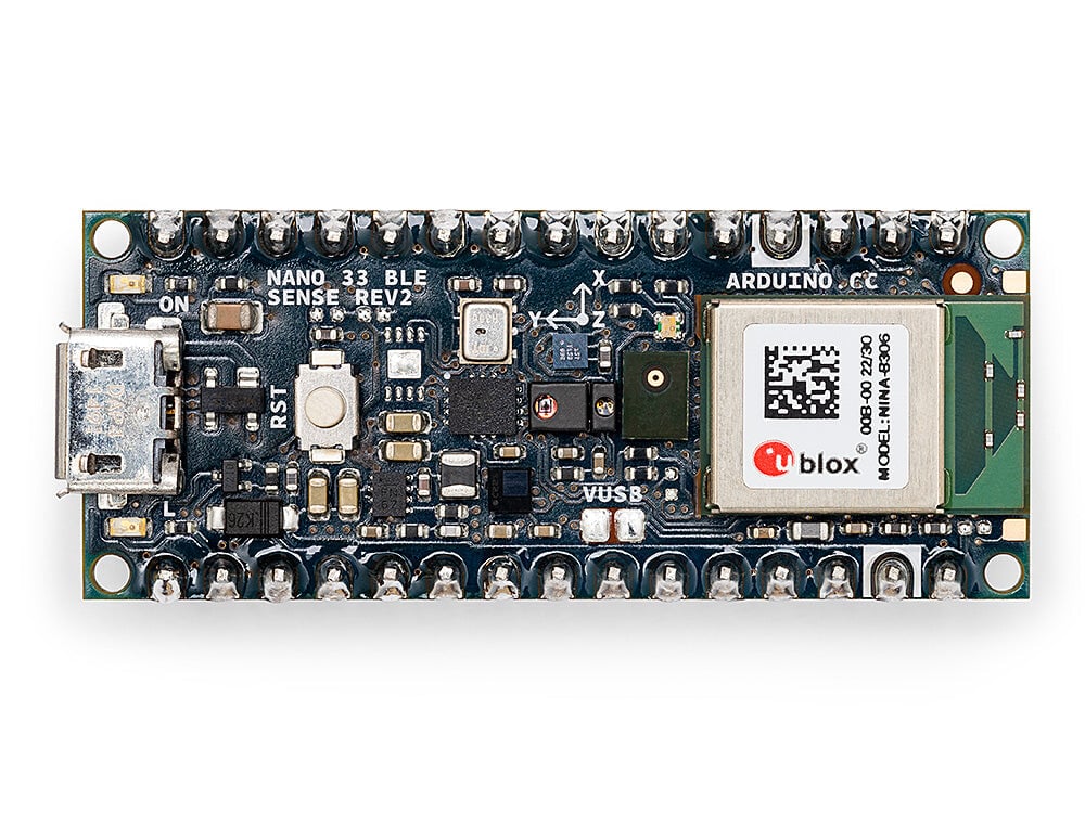Arduino® Nano 33 BLE Sense Rev2 med header