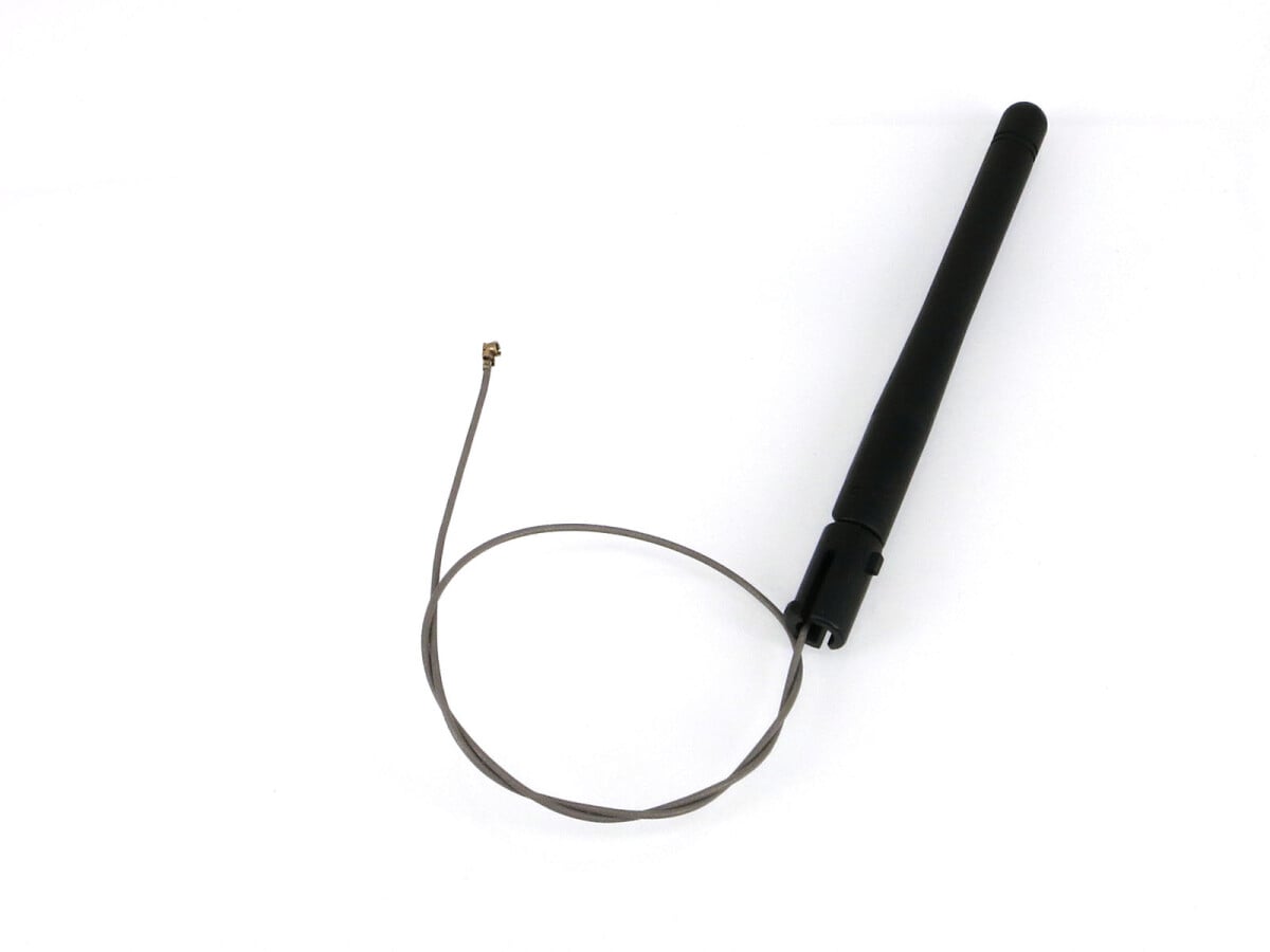 2dBi 2.4GHz WiFi trådløs LAN-antenne, sort med IPEX-stik