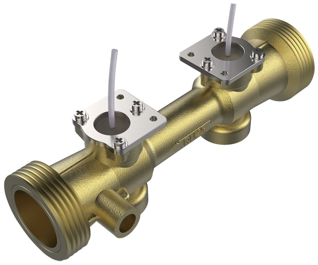 Audiowell Ultrasonn flow sensor til vandmåler eller varmemåler DN20, messingrør til varmemåler HS0002
