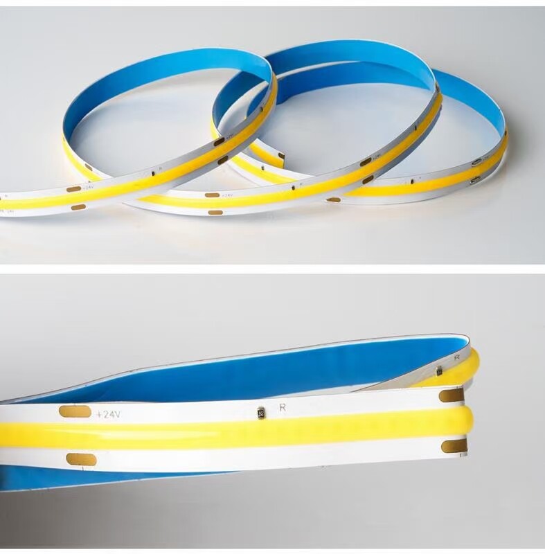 5m COB LED Strip Light Varmhvid 3000K 24V DC 480 Leds/Meter IP20 Indendørs