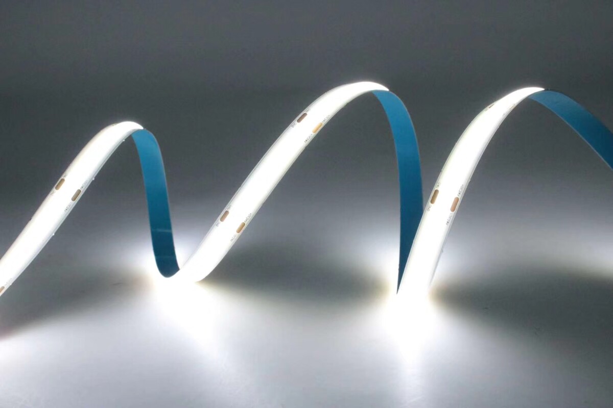 5m COB LED Strip Light, koldt hvidt, 6000K, 24V DC, 480 Leds/Meter, IP20, indendørs