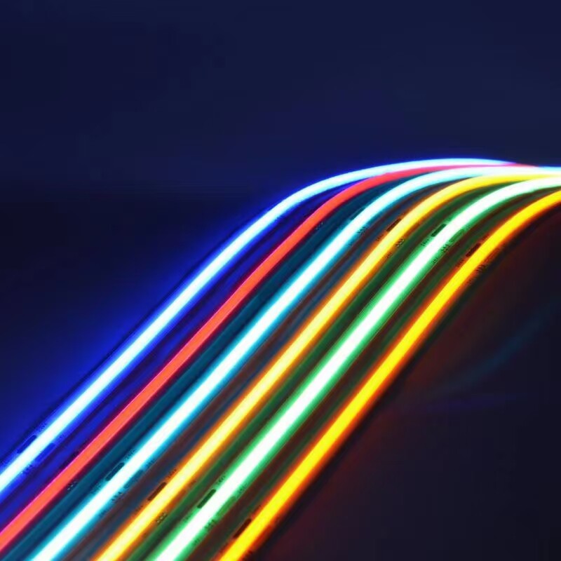 5m COB LED Strip Light Rød 24V DC 480 Leds/Meter IP20 Indendørs
