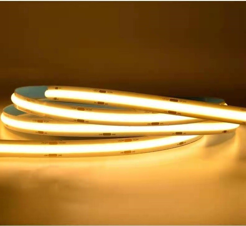 5m COB LED Strip Light Varmhvid 3000K 24V DC 528 Leds/Meter IP20 Indendørs