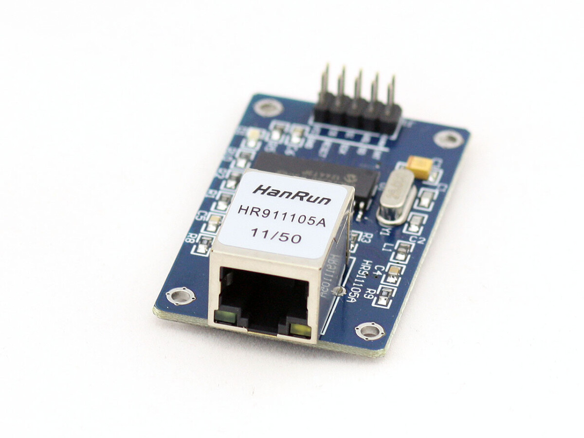 ENC28J60 Ethernet LAN netværksmodul med SPI-kommunikation til Arduino / Bascom