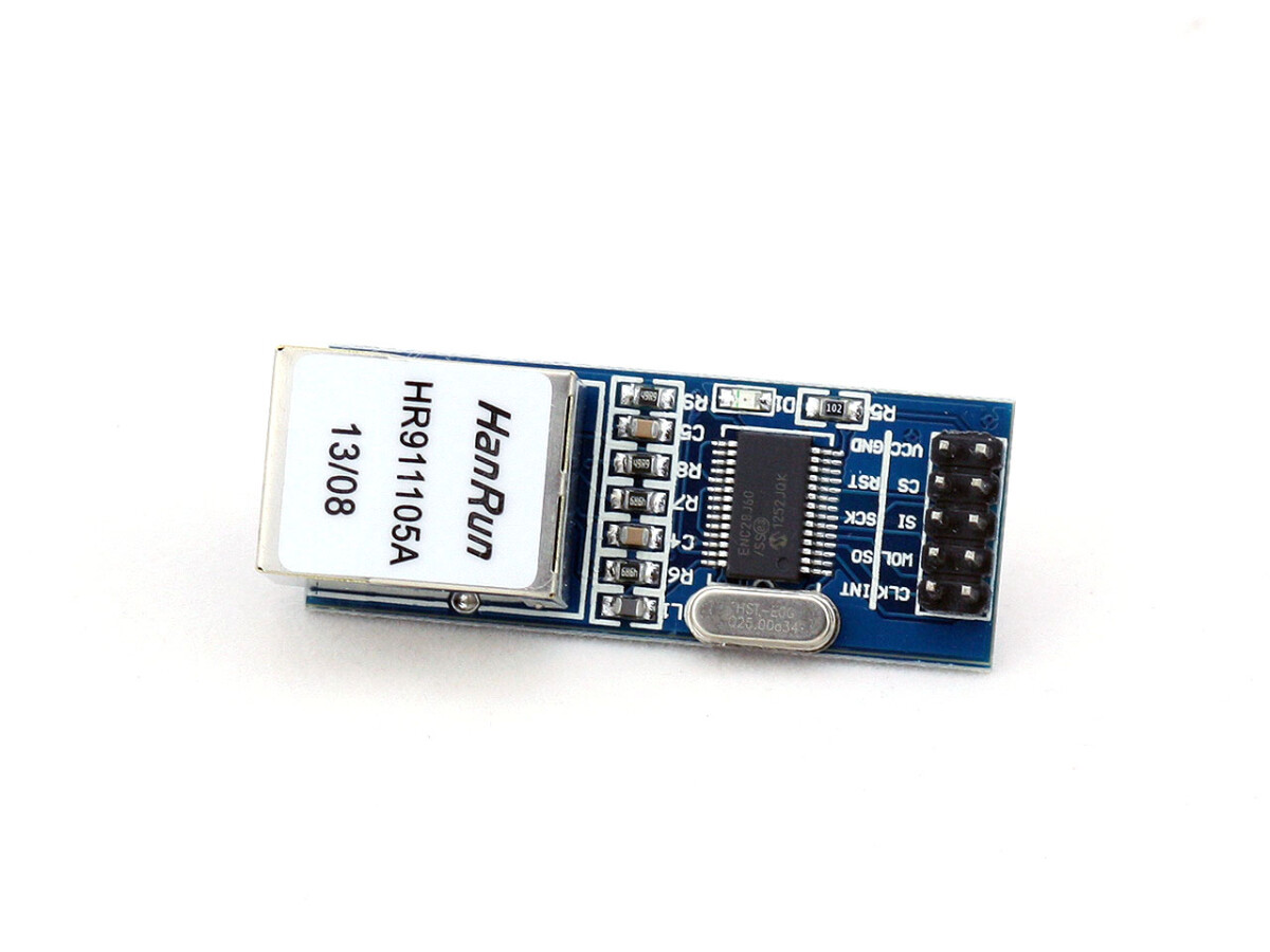 Mini ENC28J60 Ethernet LAN netværksmodul til Arduino, RJ45 med SPI-kommunikation