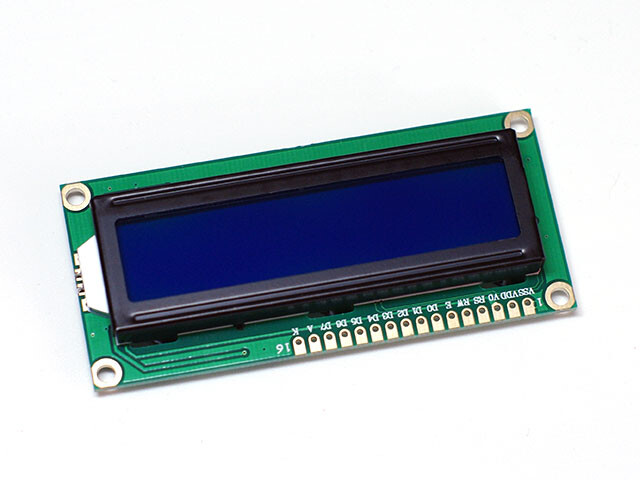Karakter 16x16 LCD-displaymodul, 1602, hvid på blå, 5V header strip