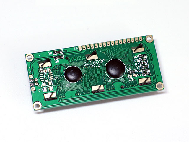 Karakter 16x16 LCD-displaymodul, 1602, hvid på blå, 5V header strip