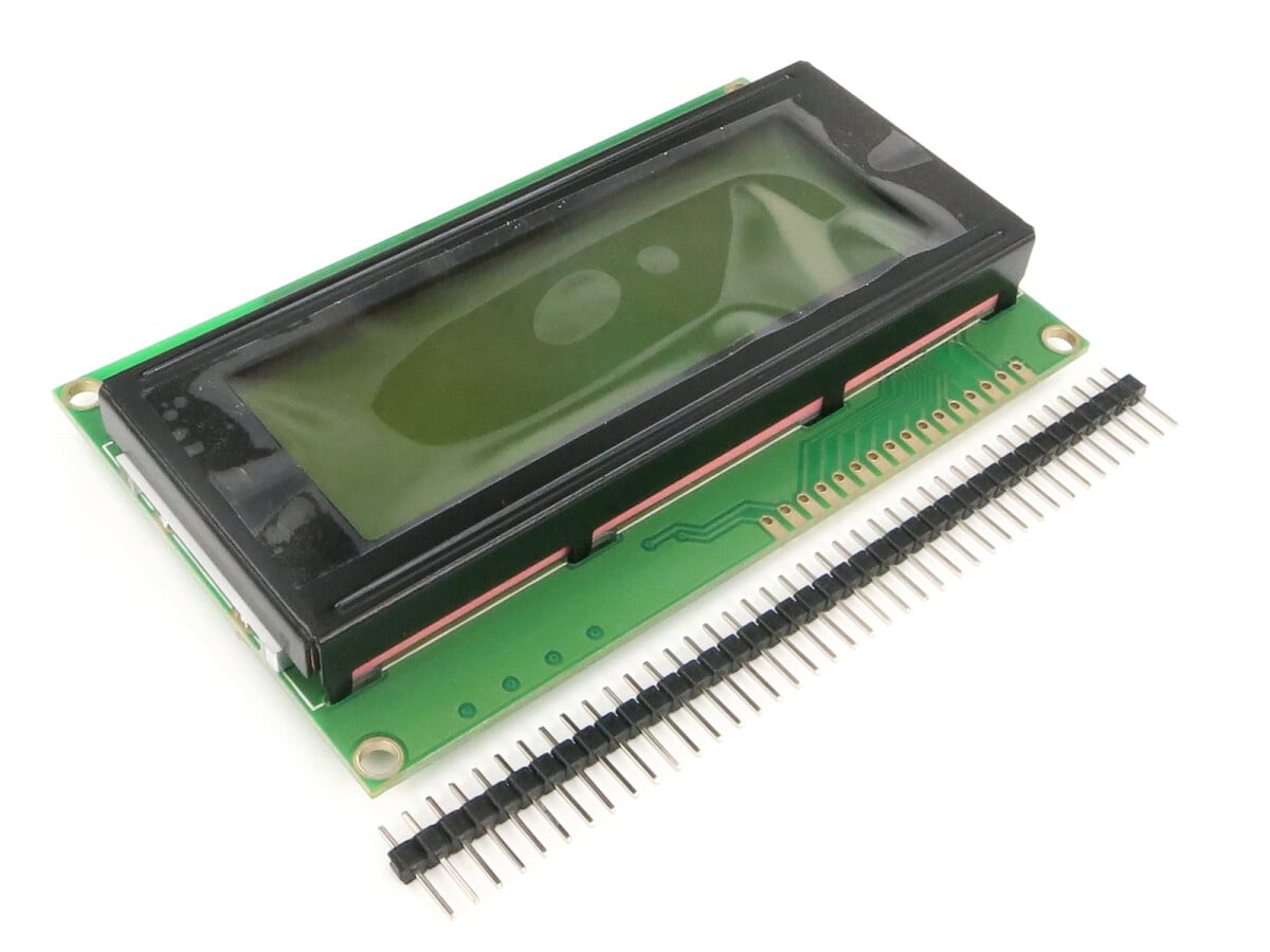 Character 20x4 LCD Display Modul 2004 Sort på Grøn 5V Header Strip