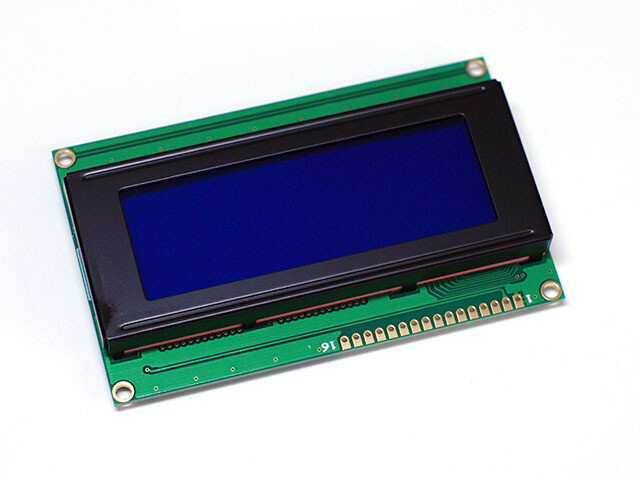 HIMALAYA basiskarakter 20x4 LCD-displaymodul, hvid på blå, 5V headerstrip