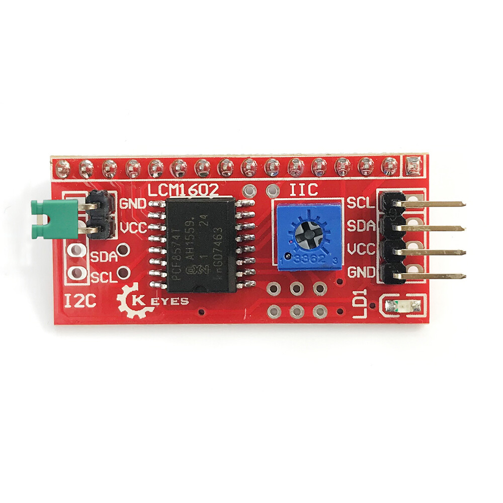IIC/I2C/SPI Serial Interface Modul kompatibelt med Arduino 1602 LCD