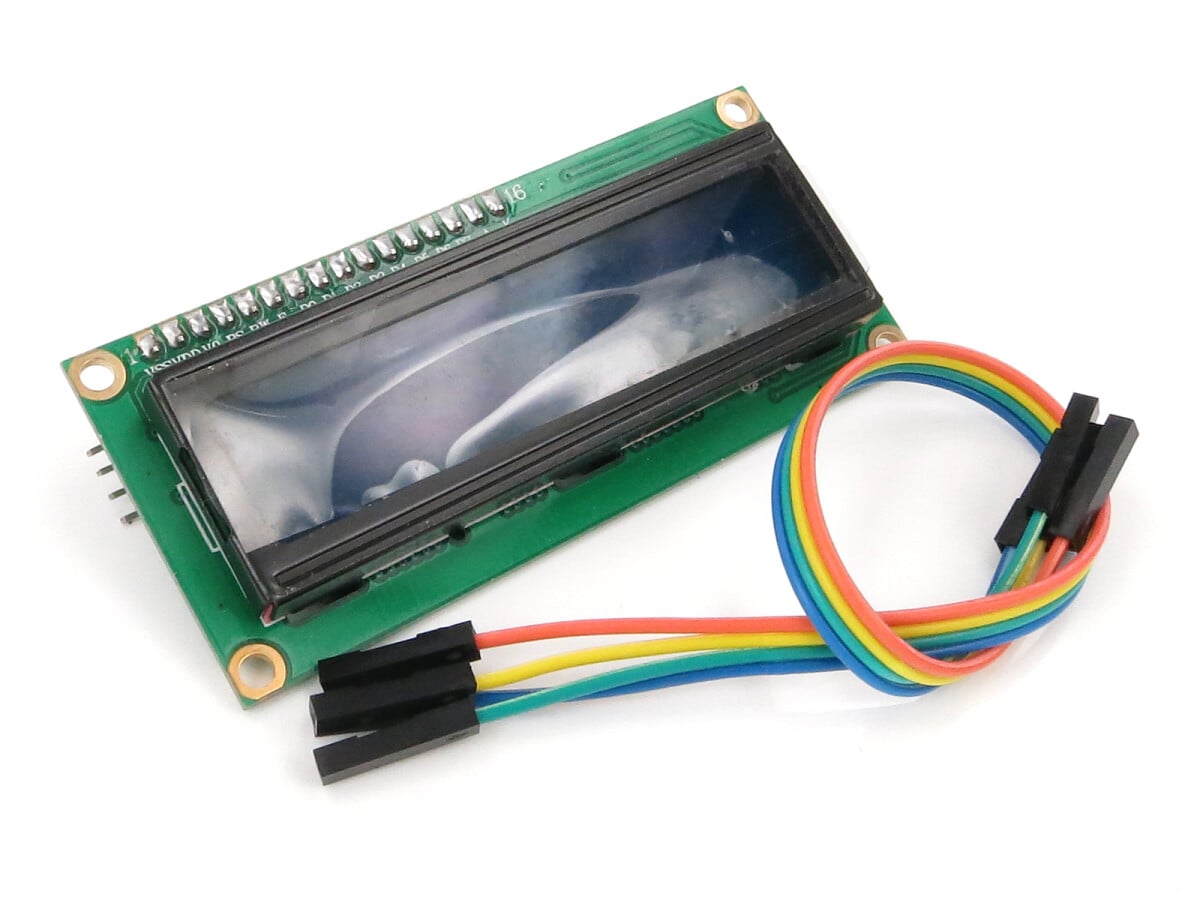 Karakter 16x2 LCD-displaymodul, 1602, hvid på blå, 5V, I2C-interface, HD44780