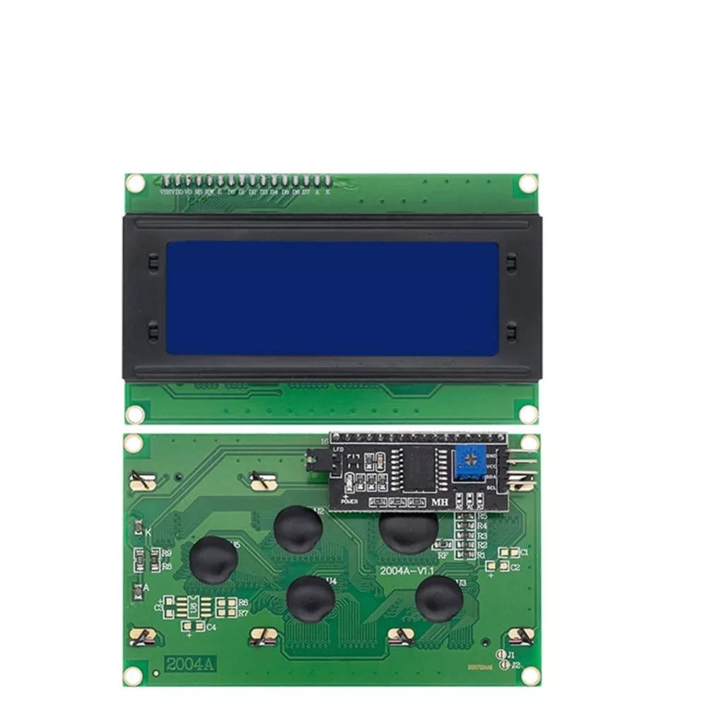 Character 20x4 LCD Display Modul 2004 Hvid på Blå 5V I2C Interface HD44780