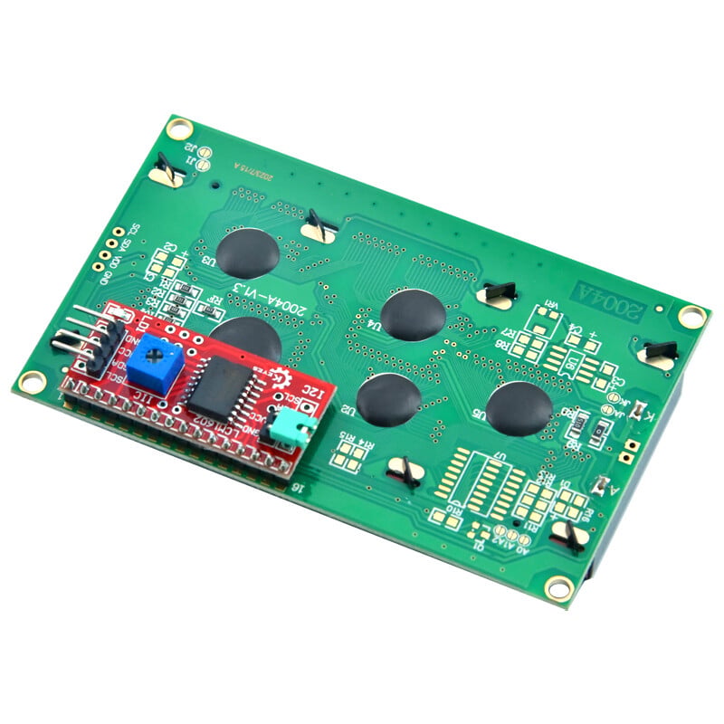 Character 20x4 LCD Display Modul 2004 Sort på Grøn 5V I2C interface HD44780