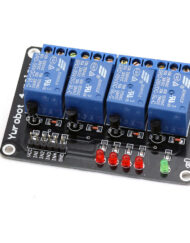 5V/220V 4-kanals relæskærm med LED til Arduino, 4-kanals relæmodul