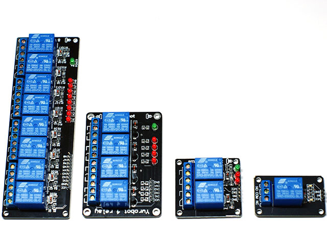 5V/220V 4-kanals relæskærm med LED til Arduino, 4-kanals relæmodul