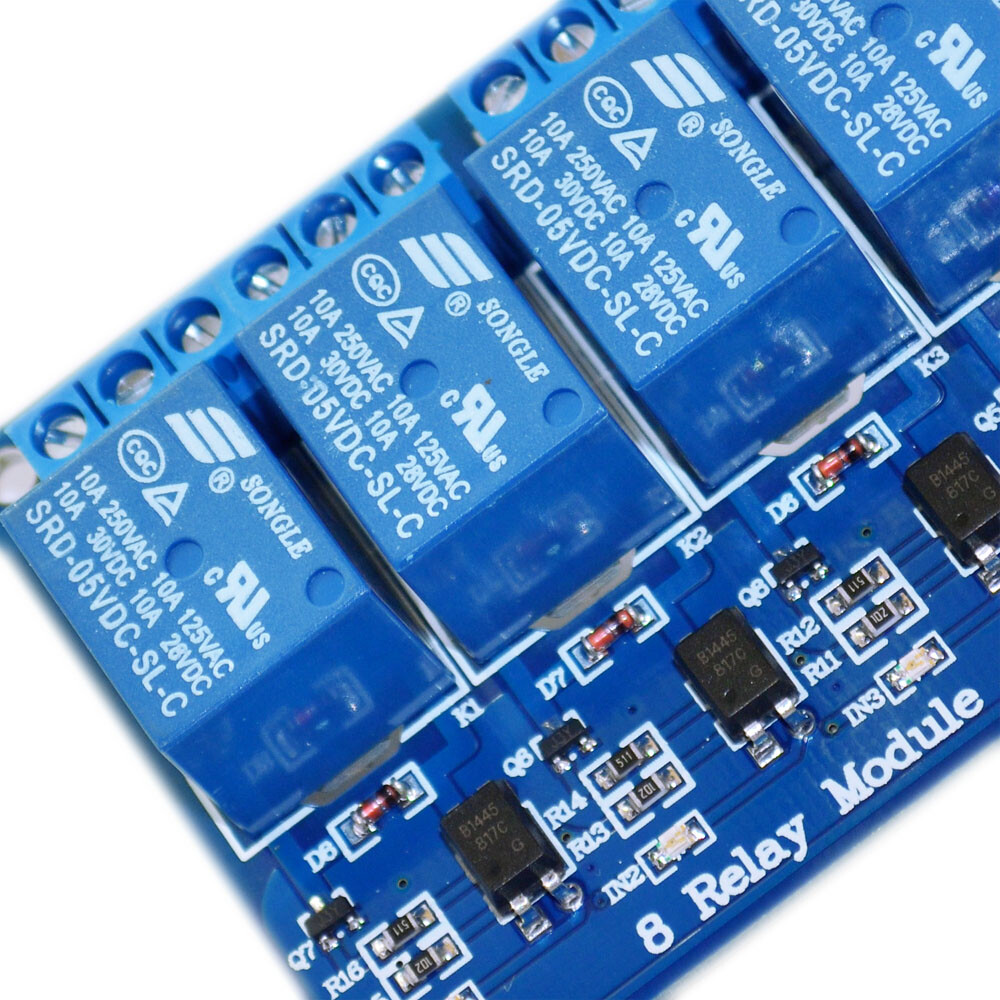 HIMALAYA 5V/220V 8 Kanal Optokoblere Relækompatibel med Arduino