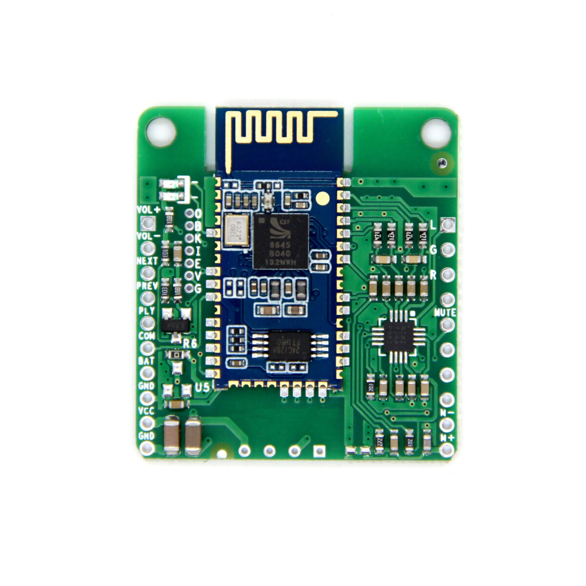 3,3V Mini CSR8645 aptX HiFi Bluetooth 4.0 modtagerkort (uden DC)