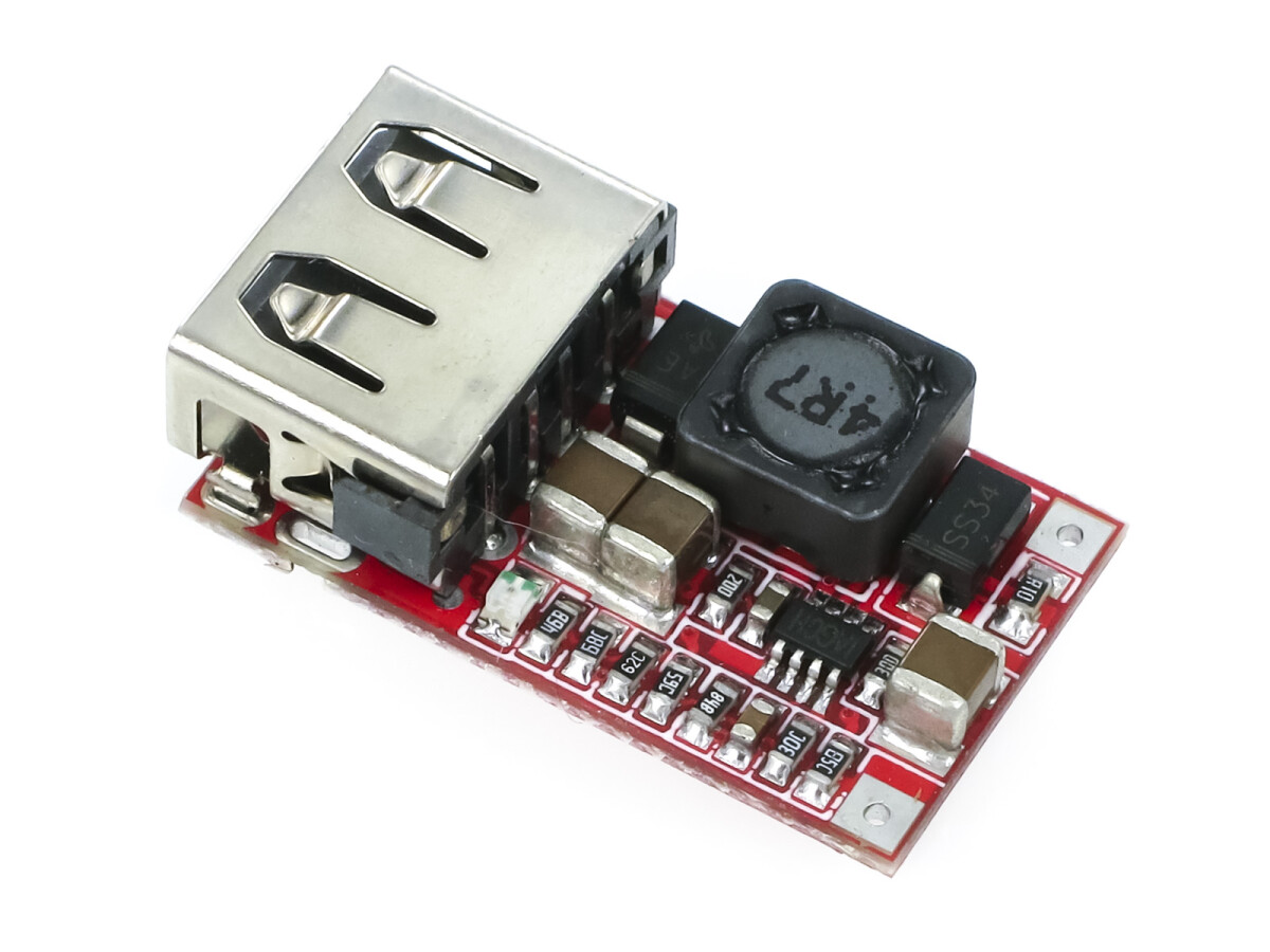 DC-DC Step-Down Spændingsregulator 6-20V til 5V 3A (Max) Strømforsyning