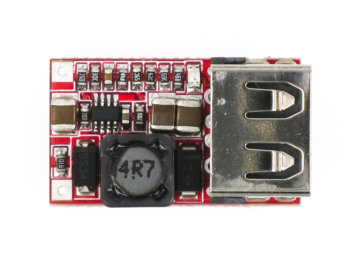 DC-DC Step-Down Spændingsregulator 6-20V til 5V 3A (Max) Strømforsyning