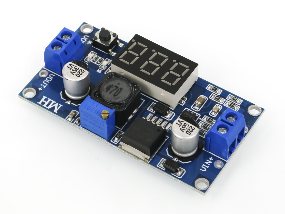 LM2596S DC-DC justerbar Step-Down spændingsregulator med LED-voltmeter Justerbart strømområde