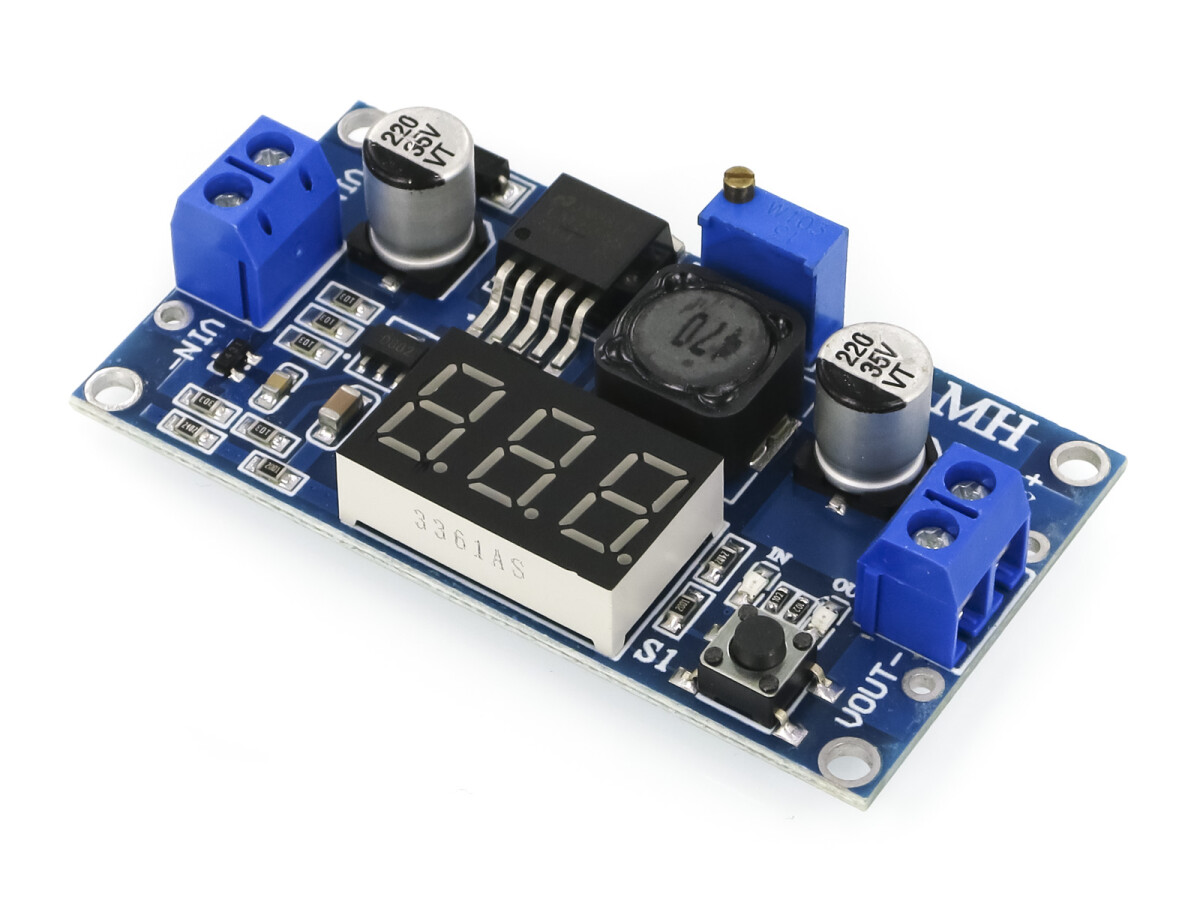 LM2596S DC-DC justerbar Step-Down spændingsregulator med LED-voltmeter Justerbart strømområde