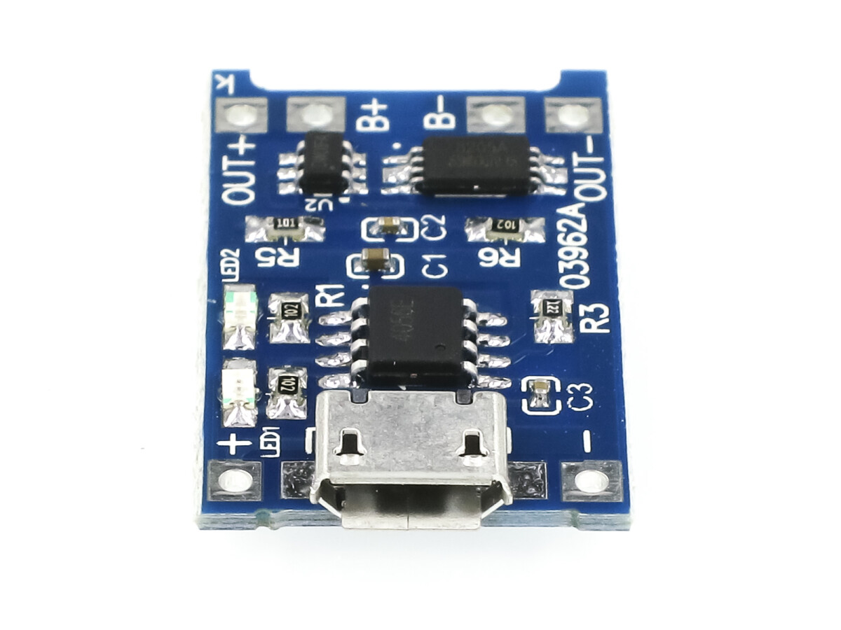 TP4056 XD-58A Micro-USB 5V 1A LiPo Batteriladningsmodul Lithium Battery Charging Module