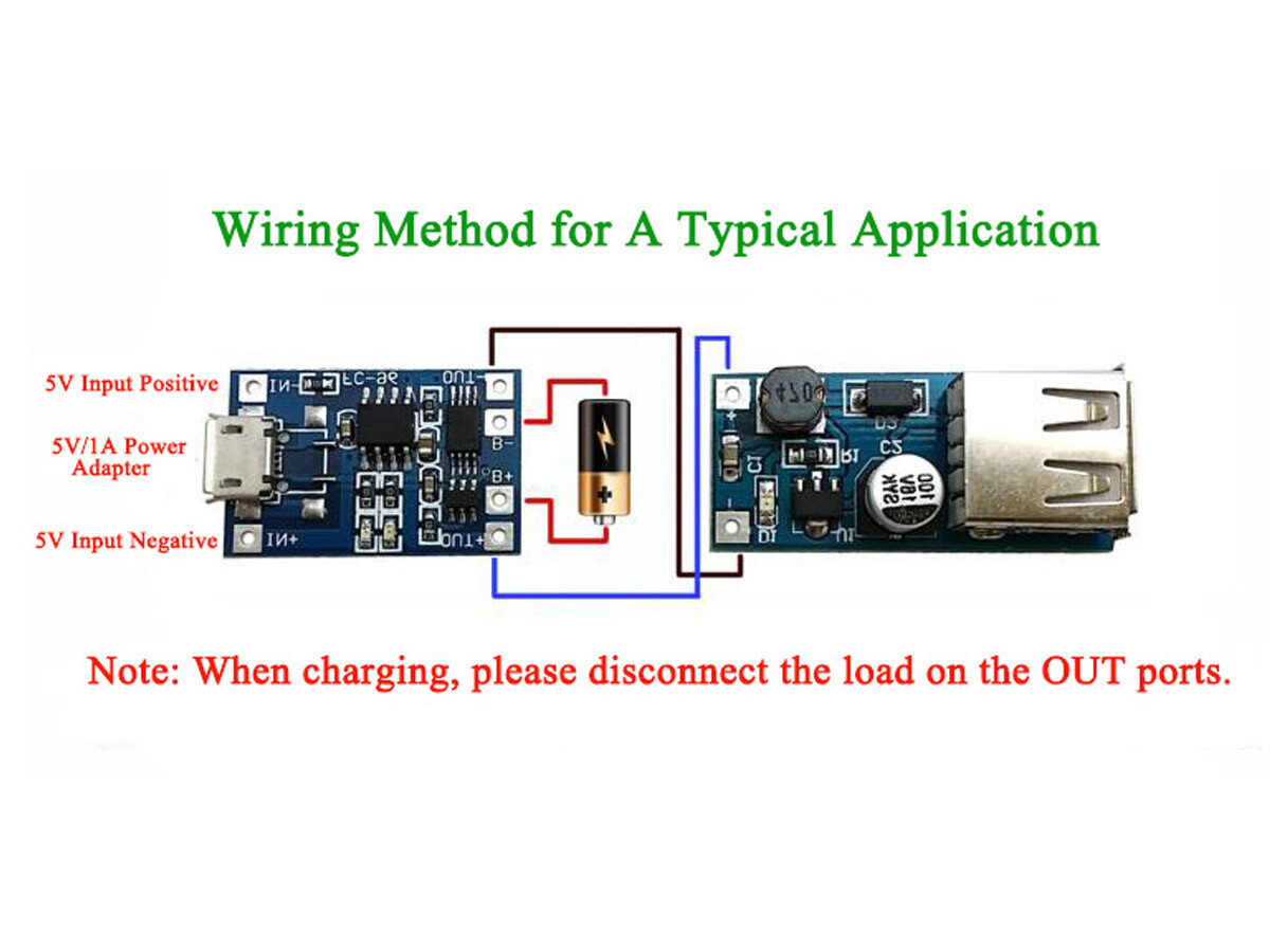 TP4056 XD-58A Micro-USB 5V 1A LiPo Batteriladningsmodul Lithium Battery Charging Module
