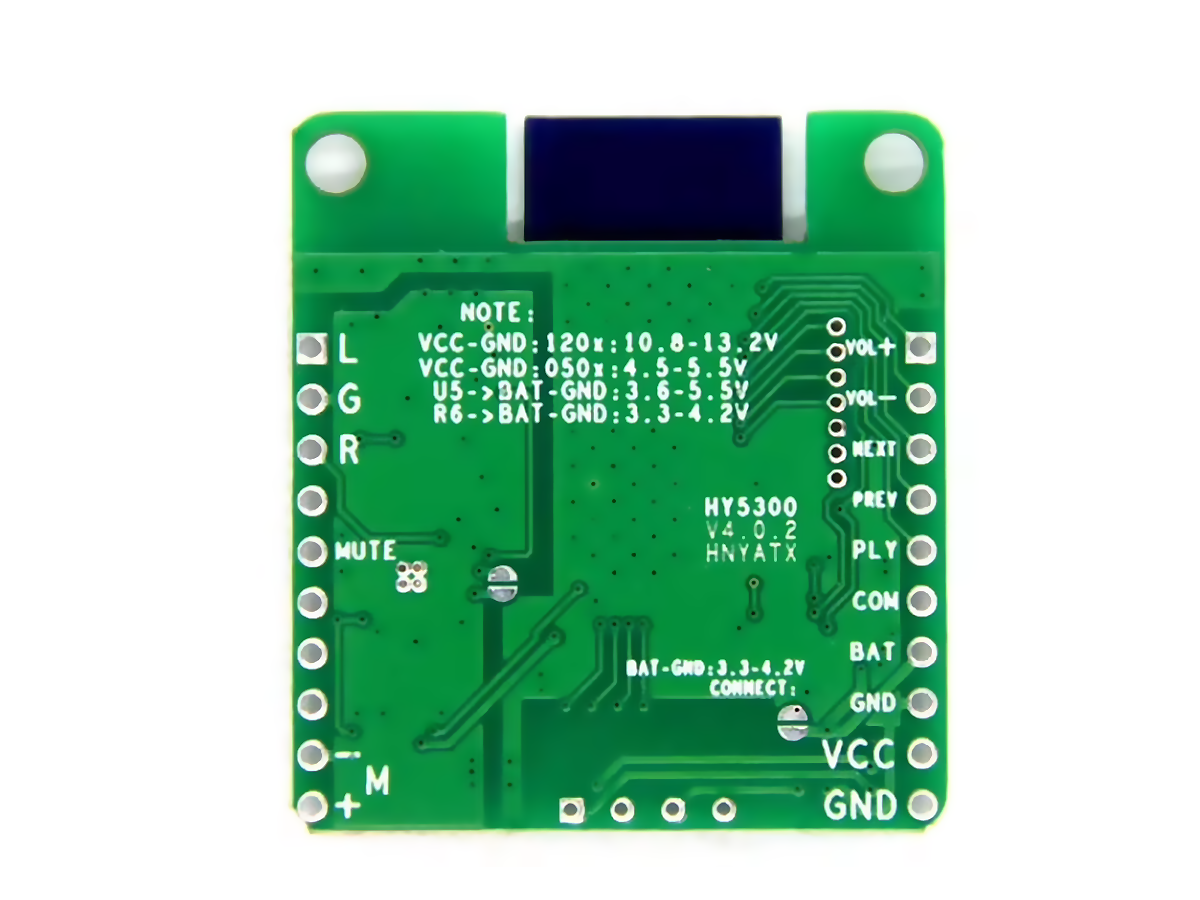 QCC3008 APTX LL lossless Musik HiFi Bluetooth 5.0 Modtager Bord TWS Audio (12V DC)