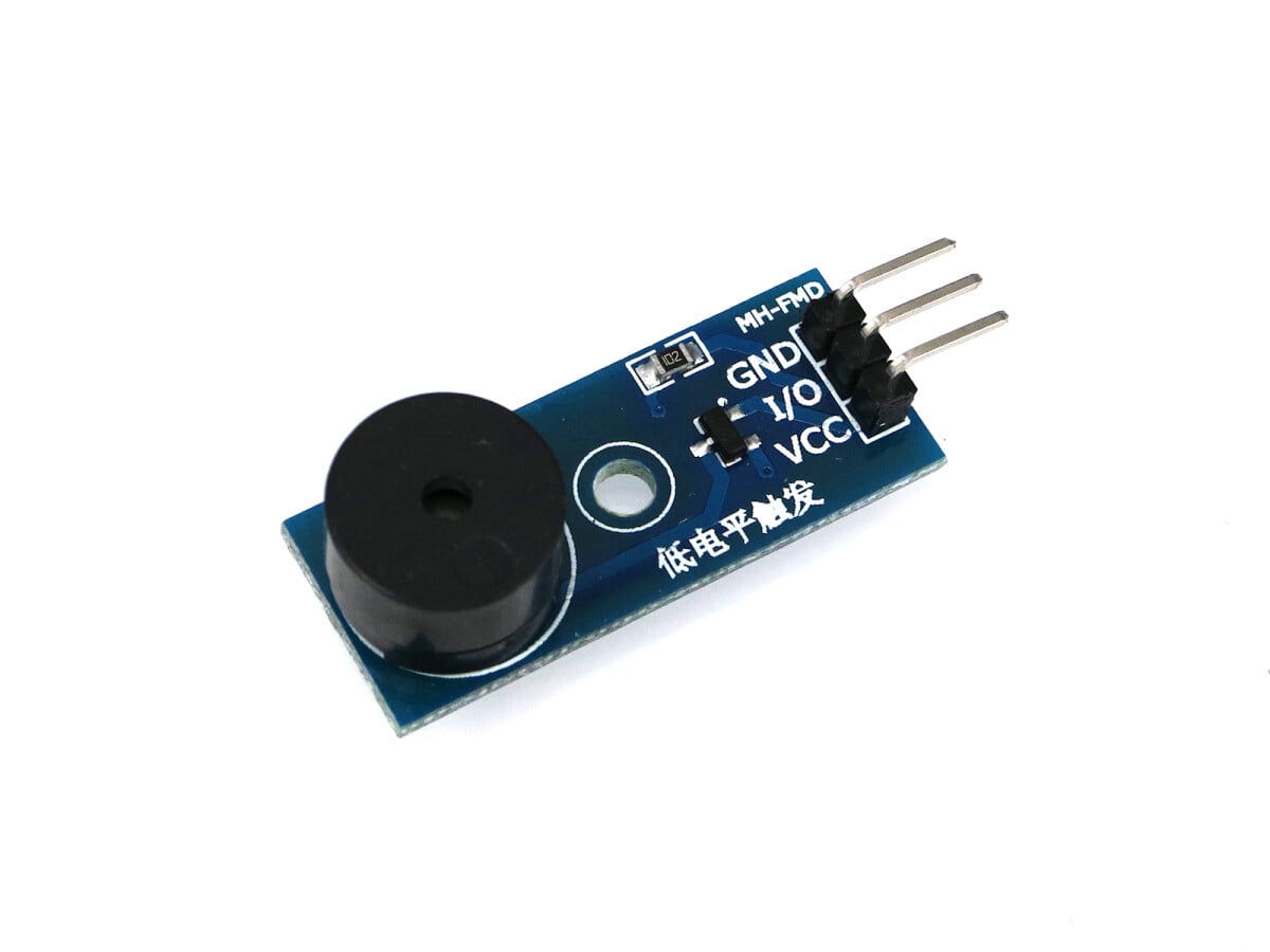 Passiv piezoelektrisk buzzer-modul 3.3V - 5V DC, Generer toner ved forskellige frekvenser