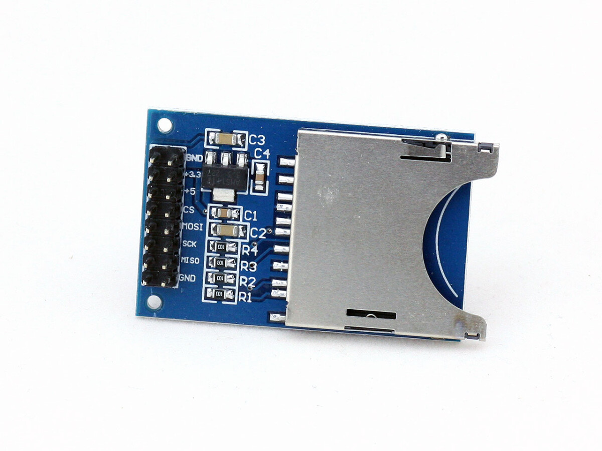 SD Memory Card-modul kompatibelt med Arduino FAT16/32-format, SPI-læser