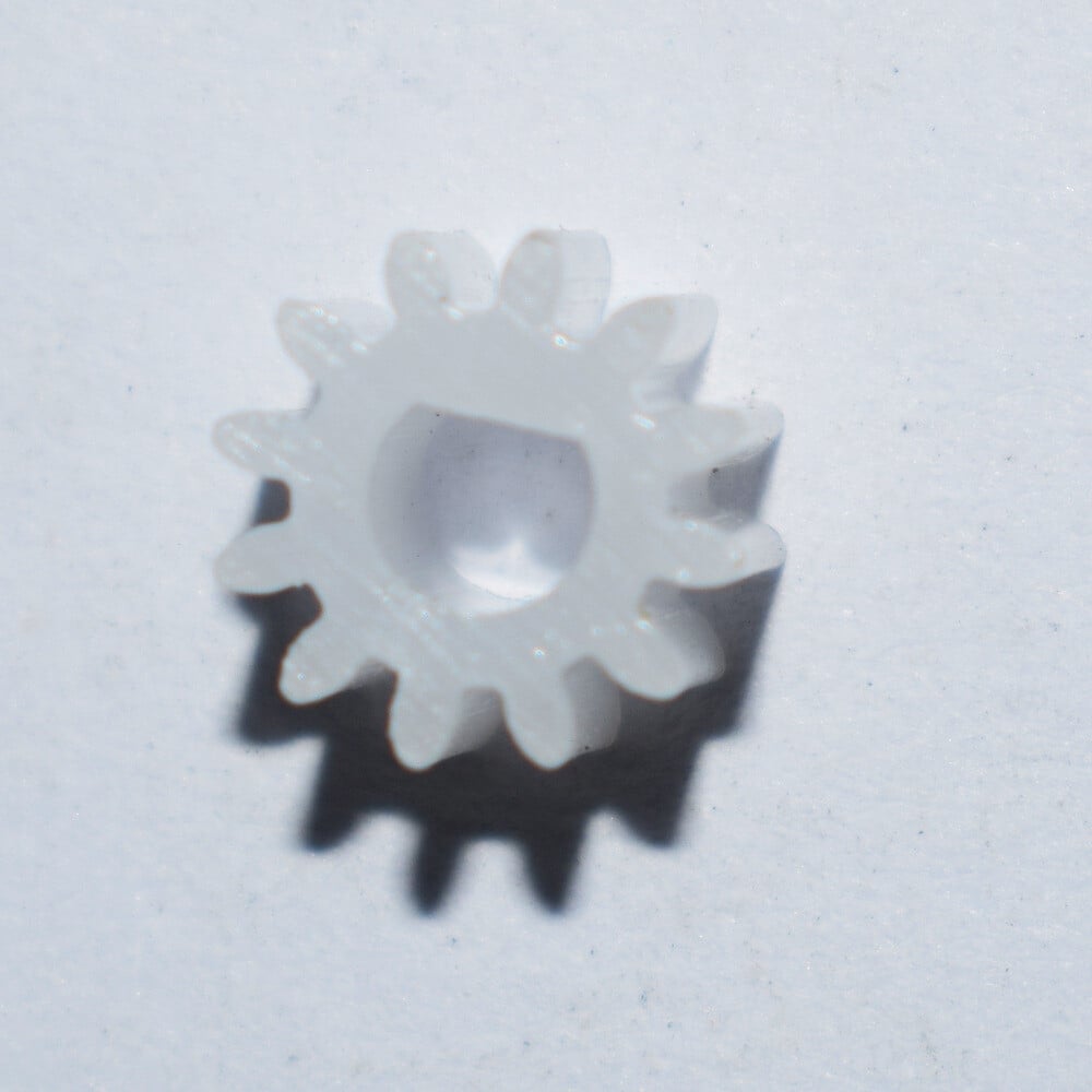 12 Zähne Motor-Plasttandhjul 3mm D-hul for N20 motor