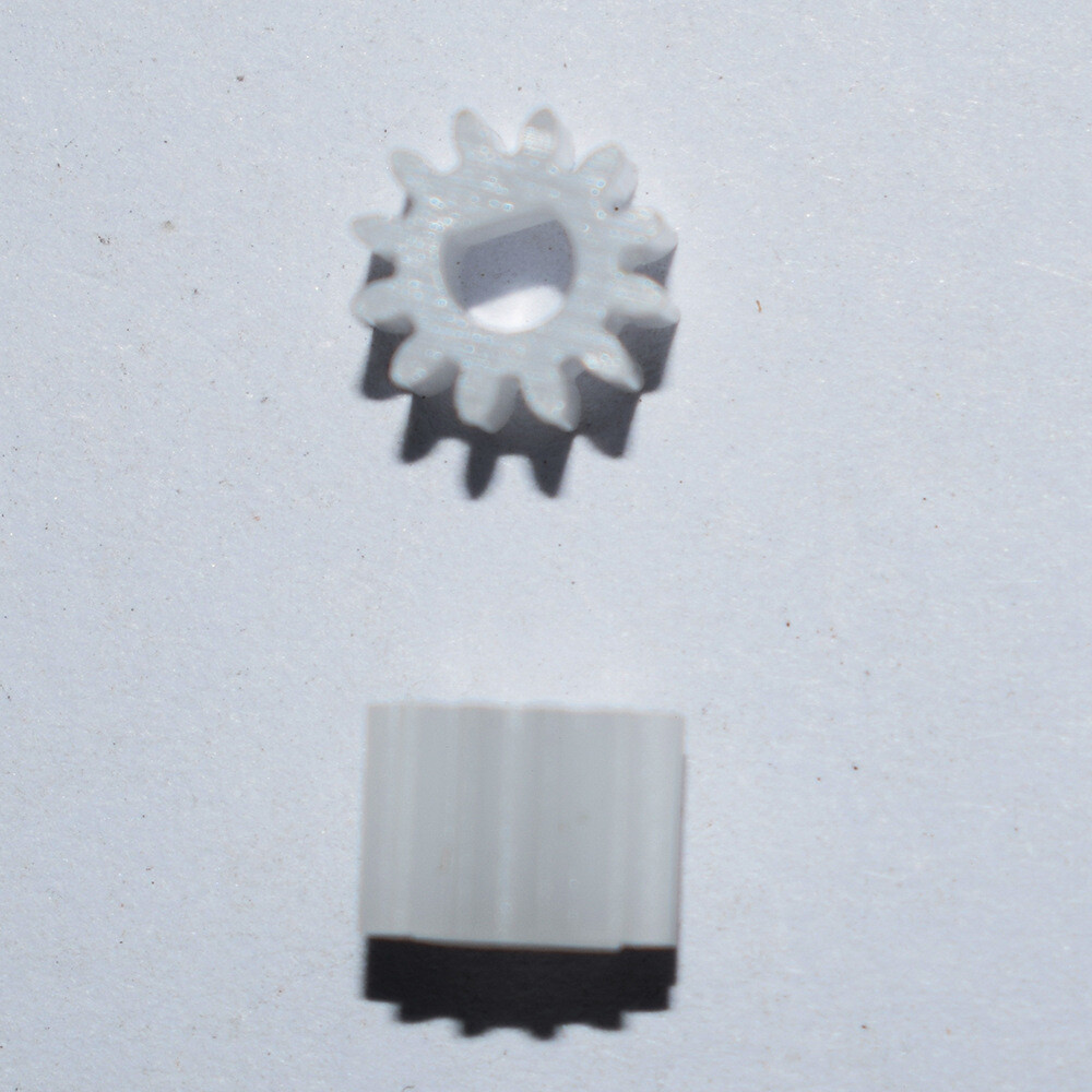 12 Zähne Motor-Plasttandhjul 3mm D-hul for N20 motor