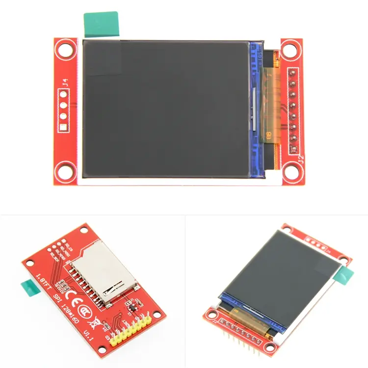 1,8 Zoll TFT LCD-display modul 8Pins (ST7735S) 128x160 SPI til Arduino med SD-kortslot