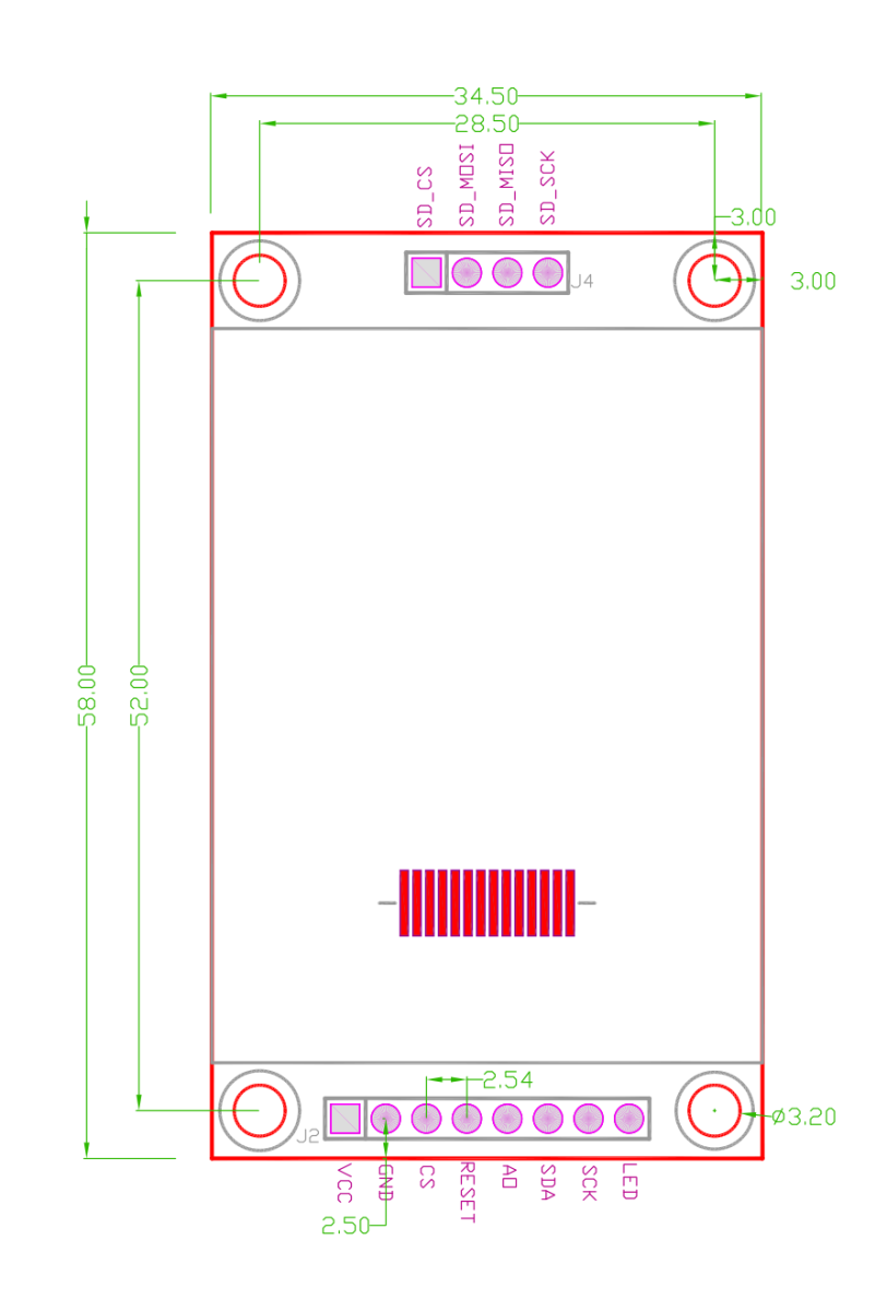 1,8 Zoll TFT LCD-display modul 8Pins (ST7735S) 128x160 SPI til Arduino med SD-kortslot