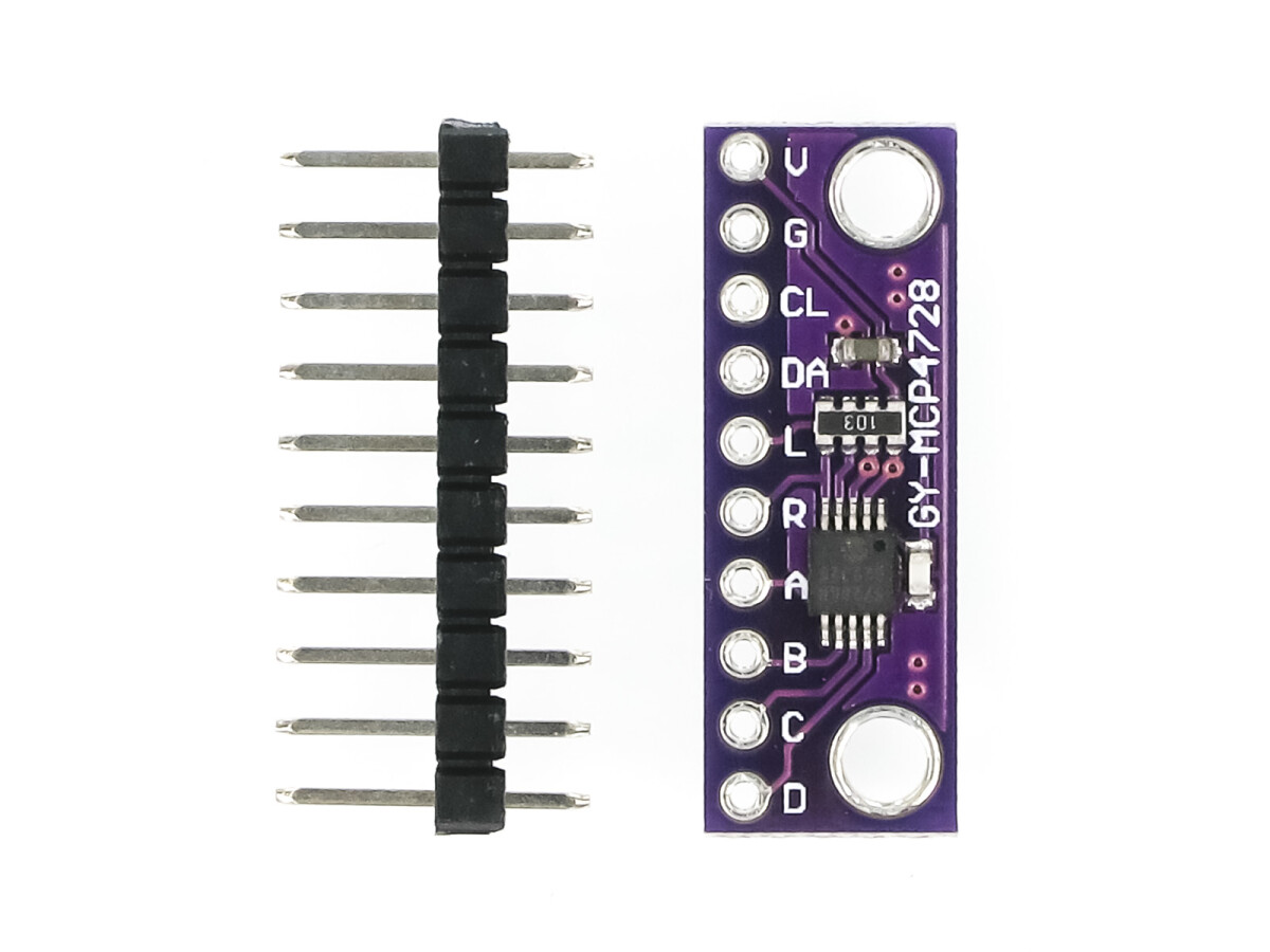 GY- MCP4728 12 Bit Digital to Analog Converter (DAC) Udviklingskort