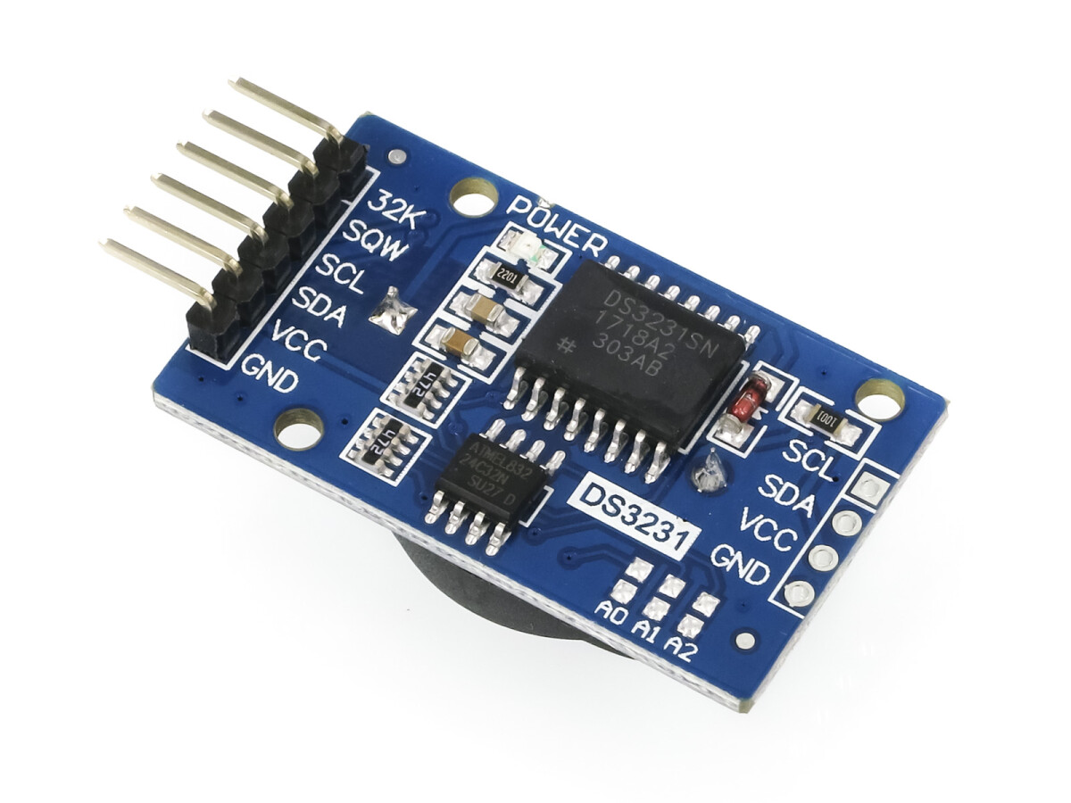 RTC-modul med DS3231M eller DS3231SN + AT24C32, I2C realtidsur med batteri til Arduino / Raspberry Pi