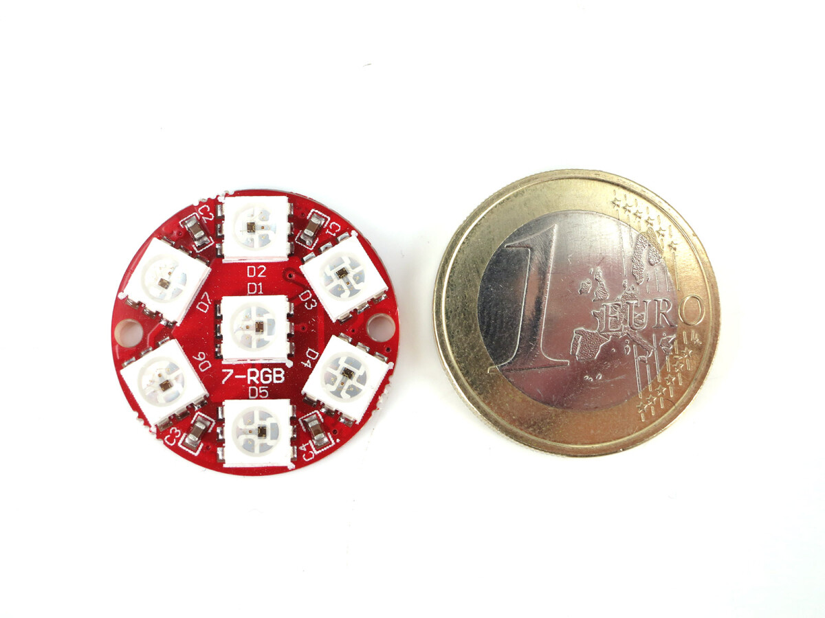 LED Jewel 7 x 5050 RGB LED'er WS2812 med integrerede drivere