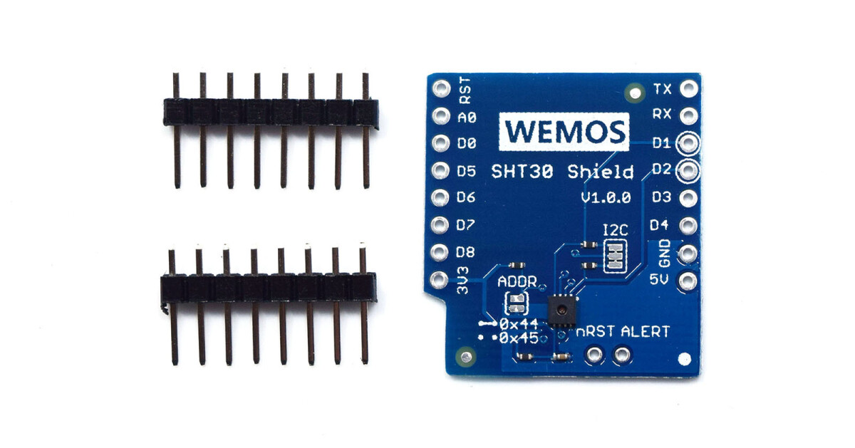 WeMos SHT30 Shield I2C Interface Digital temperatur- og fugtmålesensor
