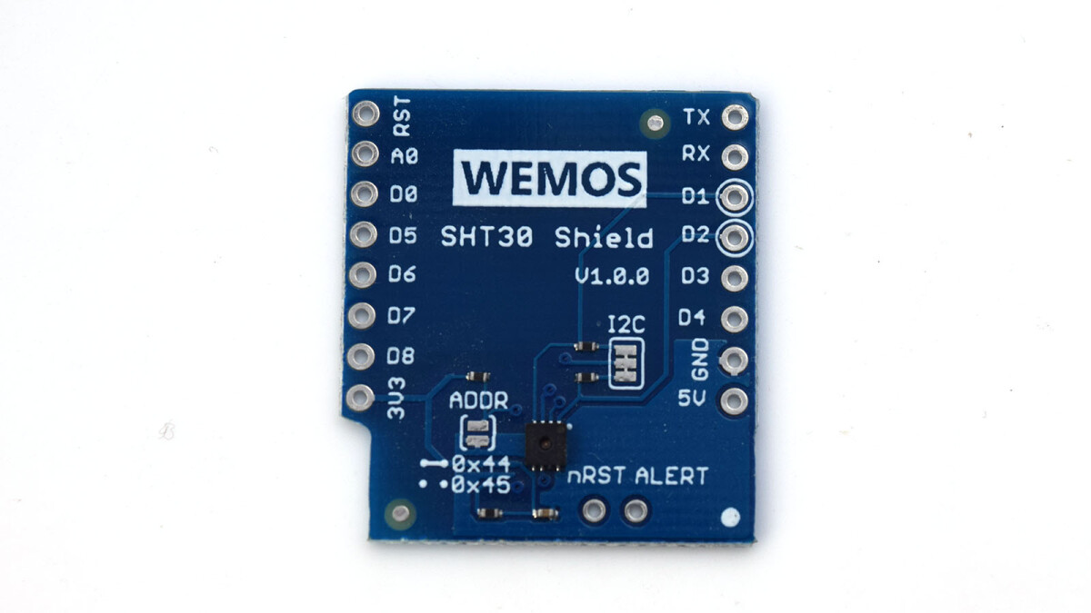 WeMos SHT30 Shield I2C Interface Digital temperatur- og fugtmålesensor