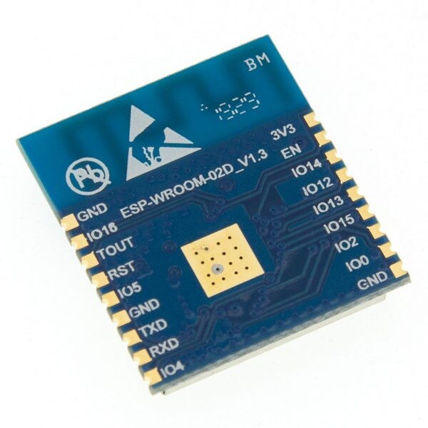 Espressif ESP-WROOM-02D 2MB WiFi MCU Modul, højtemperaturversion