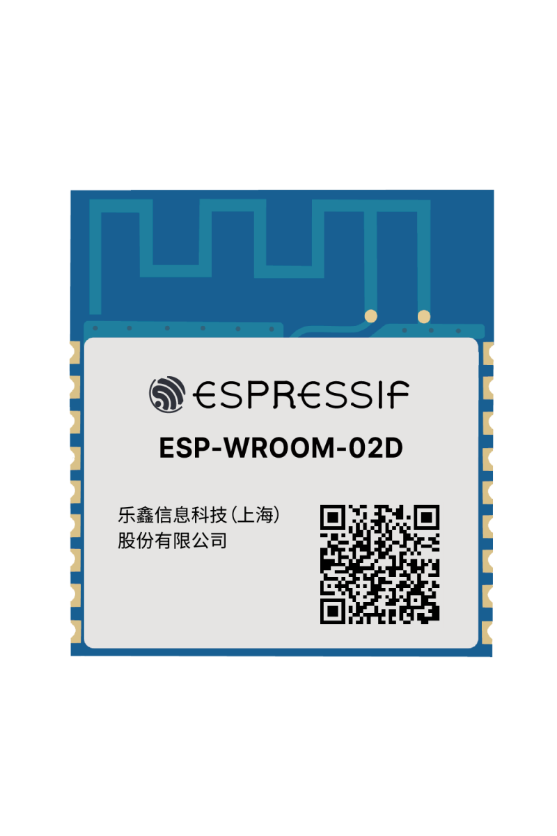 Espressif ESP-WROOM-02D 2MB WiFi MCU Modul, højtemperaturversion