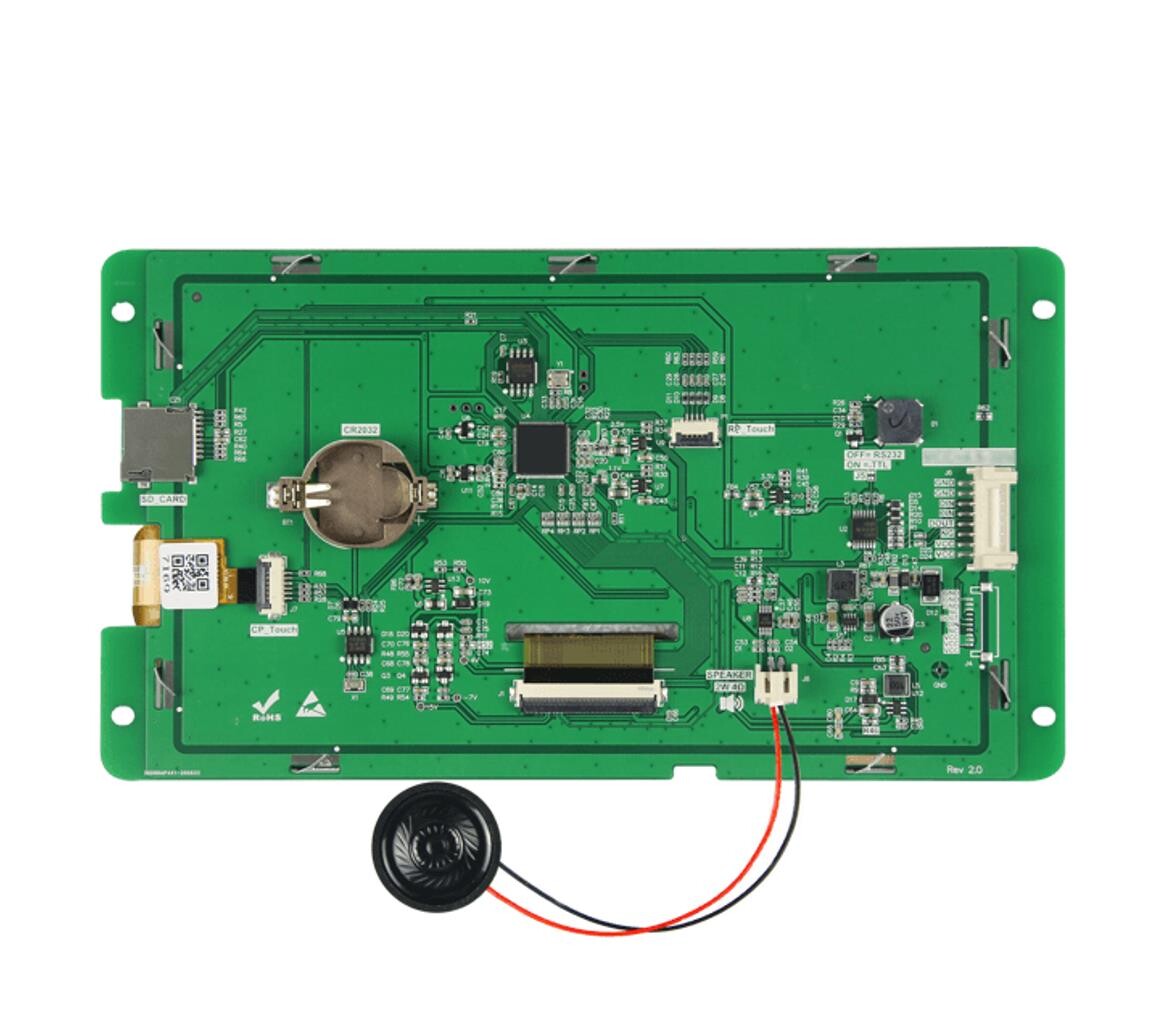 DACAI 7 zoll 800x480 Kapazitiv berøringsskærm display 8P-interface RS232 Serial Port