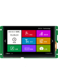 DACAI 7 zoll 1024x600 Kapazitiv berøringsskærm IPS display 8P-interface RS232 seriell port
