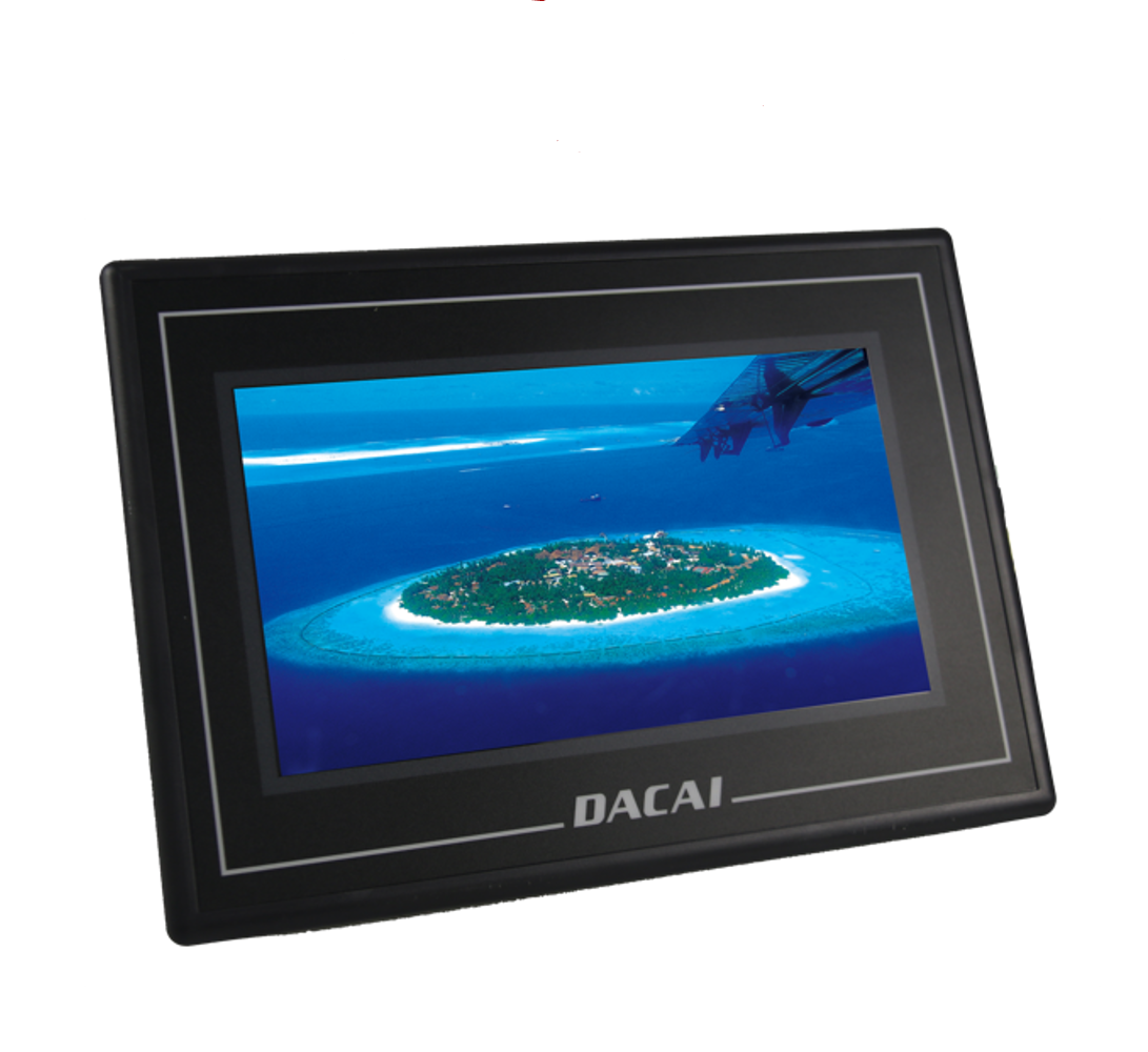 DACAI 7 zoll 800x480 Kapazitivt touchdisplay med kabinet 6P-interface RS232 Serial Port