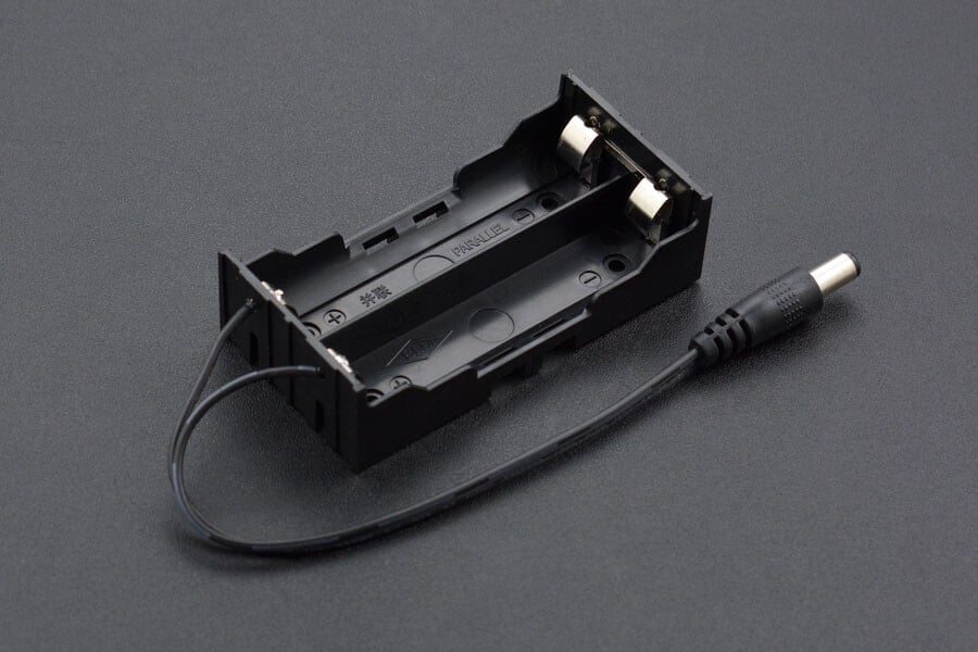 DFRobot 2x 18650 Batteriholder med DC2.1 strømstik