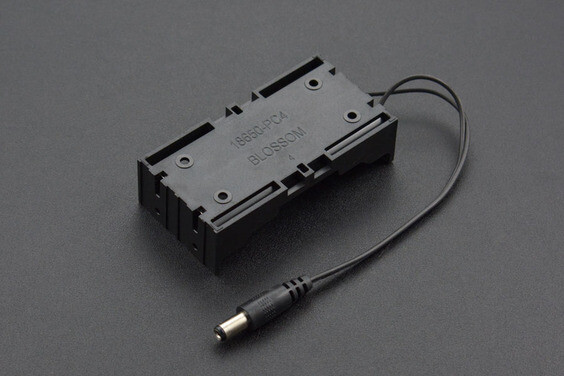 DFRobot 2x 18650 Batteriholder med DC2.1 strømstik